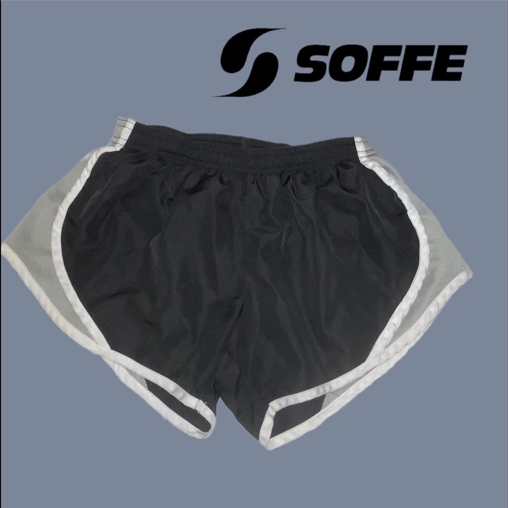 Soffe black “Nike style” drifit shorts Junior xs